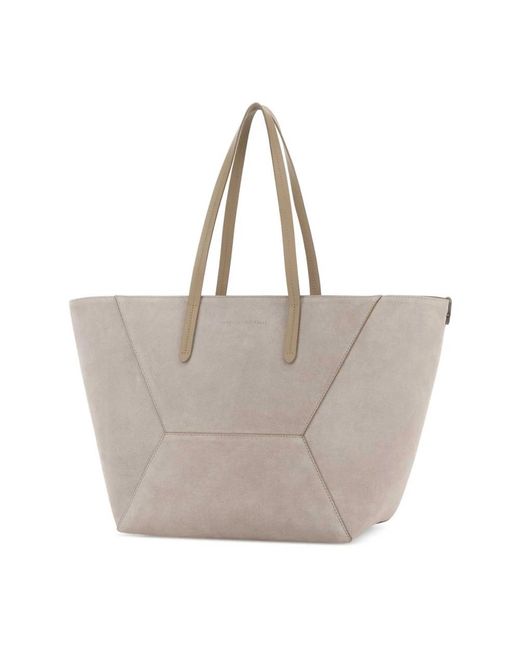 Brunello Cucinelli Gray Shopping Bags
