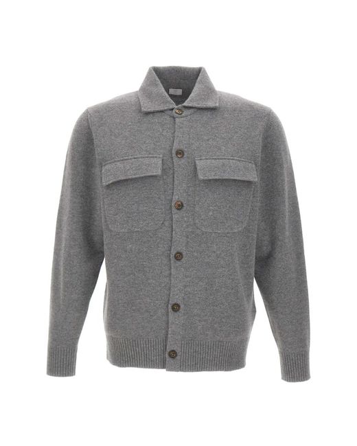 Cardigans Eleventy de hombre de color Gray