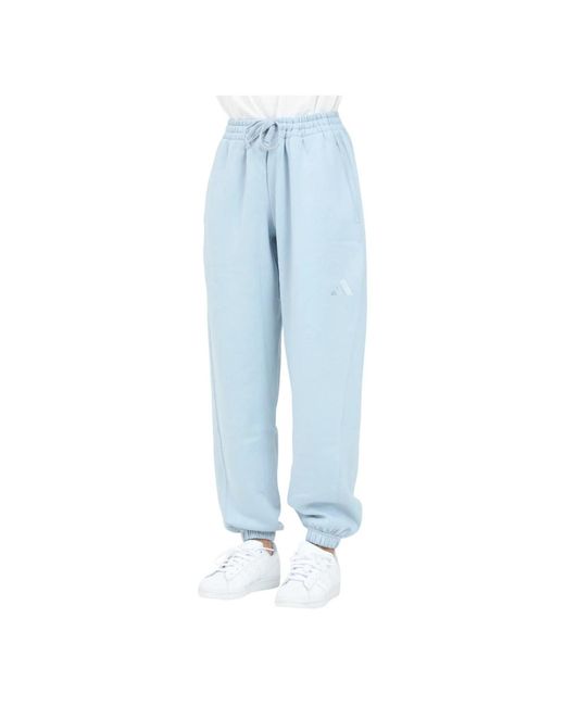 Adidas Fitness ,Blauw ,Katoen All Szn Fleece Joggers in het Blue