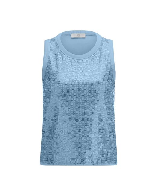 Riani Blue Sleeveless Tops
