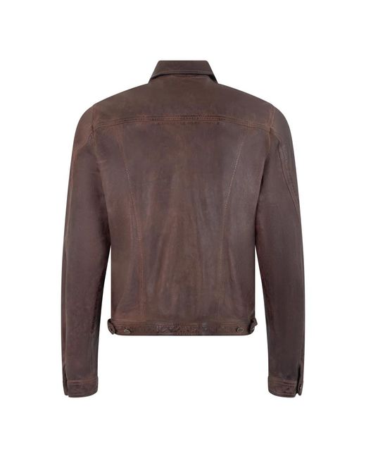 Leather Jackets Moorer pour homme en coloris Brown