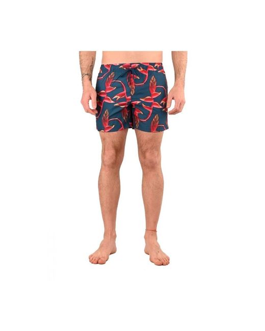 Sundek Blumenmuster polyester badebekleidung in Blue für Herren