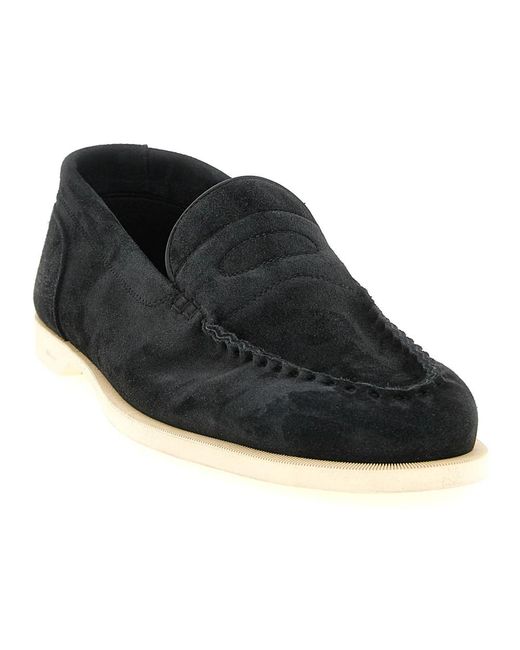 John Lobb Black Loafers for men