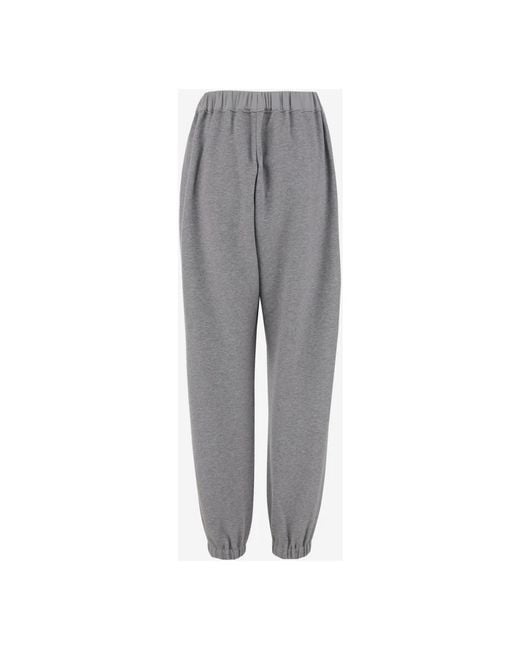 Carven Gray Jogginghose Aus Baumwollmischung