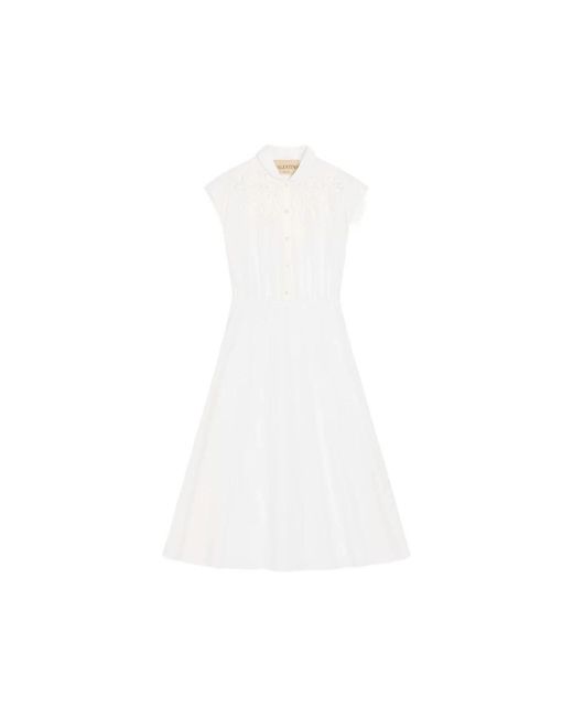 Valentino White Shirt Dresses