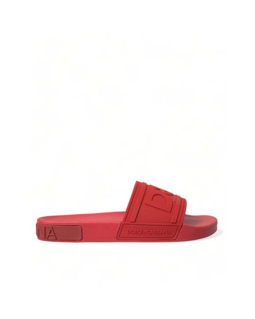 Dolce & Gabbana Sliders in Red für Herren