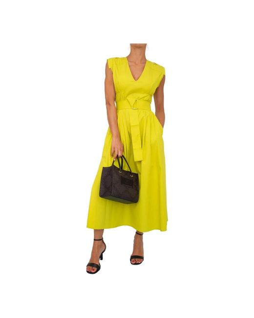 Twinset Yellow Midi Dresses