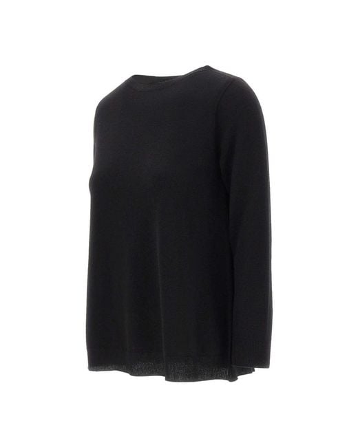 Kangra Black Round-Neck Knitwear