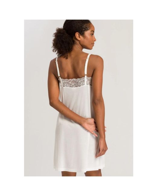 Hanro Spaghetti Jurk 90Cm in het White