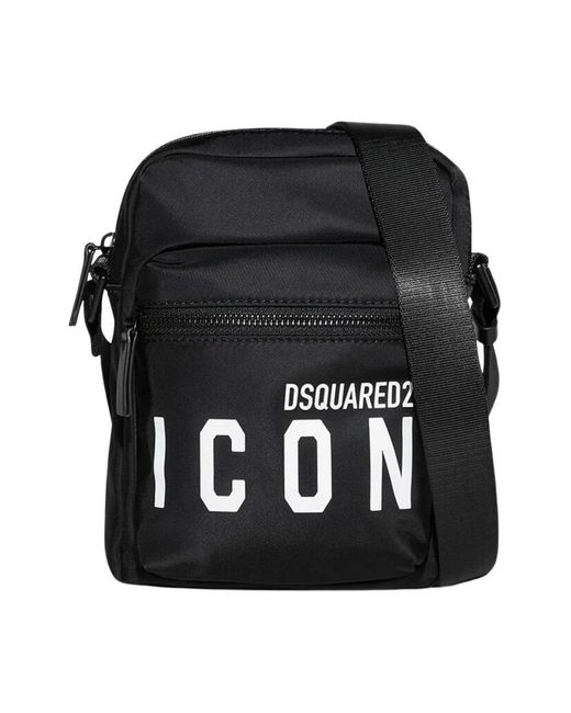 DSquared² Black Messenger Bags for men