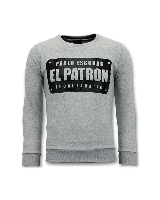 Local Fanatic Gray Sweatshirts for men