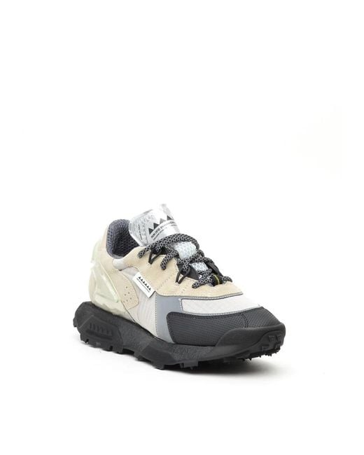RUN OF Gray Sneakers for men