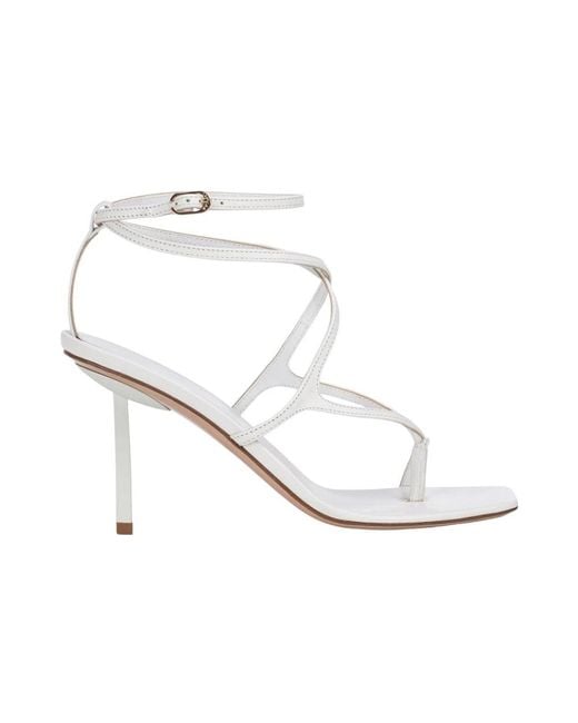 Le Silla White High Heel Sandals