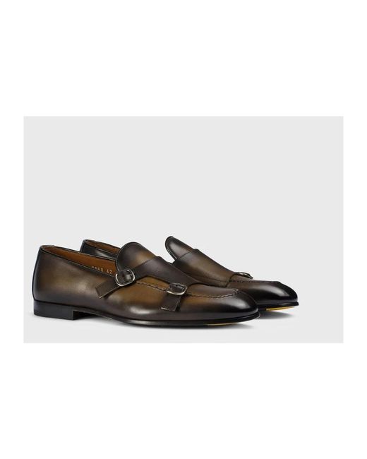 Doucal's Flache schuhe mit doppel-schnalle adler deco in Brown für Herren