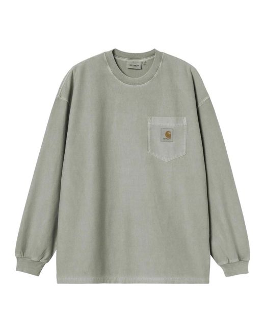 Carhartt Gray Long Sleeve T-Shirts for men