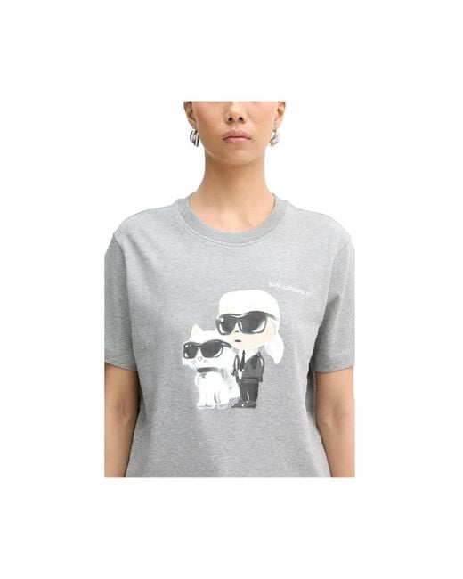 Karl Lagerfeld Gray T-Shirts
