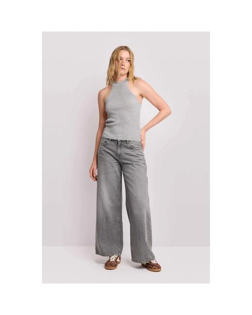 Kocca Top Met Halternek in het Gray