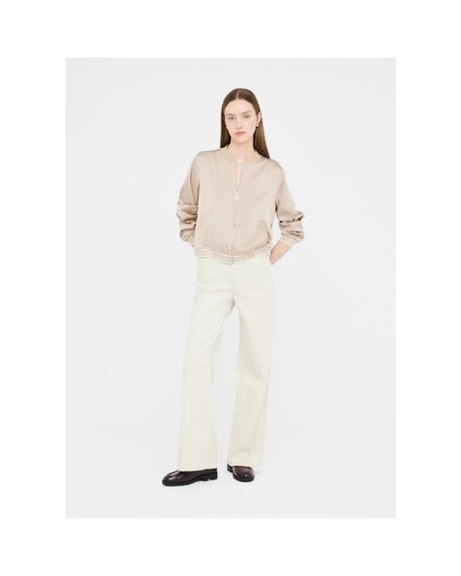 Liu Jo Natural Bomber Jackets