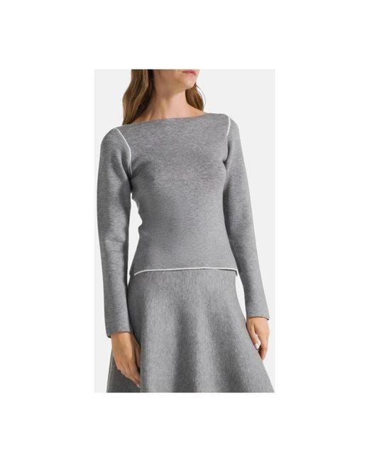 Deha Gray Round-Neck Knitwear