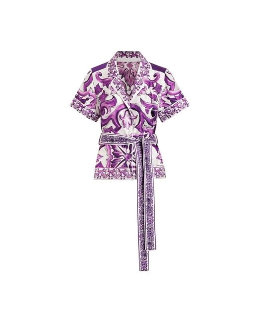 Dolce & Gabbana Purple Kimonos