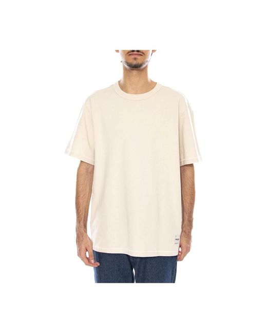 Wrangler Tops ,Wit ,Ss Solid Tee in het Natural voor heren
