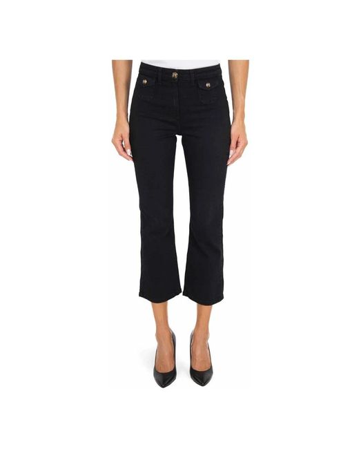 Cropped Jeans Elisabetta Franchi de color Blue