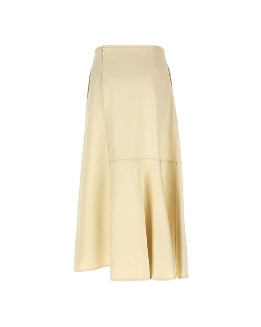 Jil Sander Natural Midi Skirts