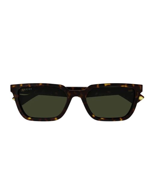 Gucci Black Gg1539S Linea Lettering Sunglasses for men