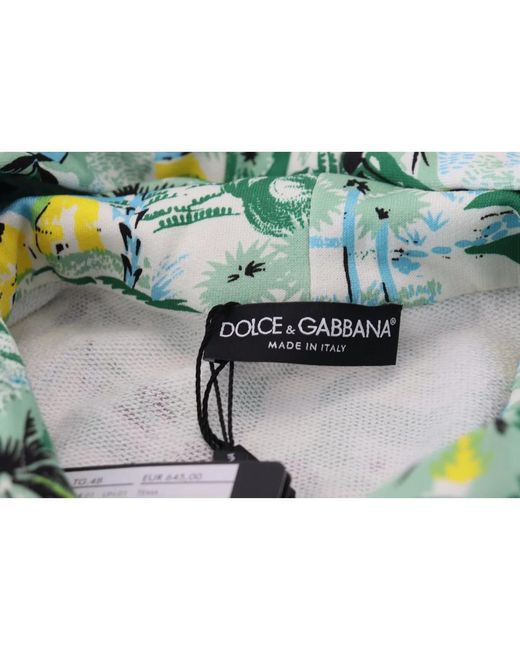 Dolce & Gabbana Baumwoll kapuzenpullover sweater in Green für Herren