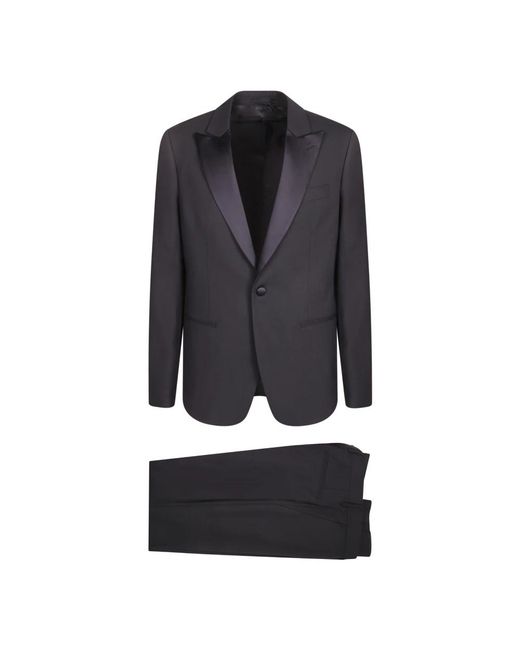 Lardini Black Single Breasted Suits for men