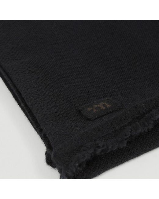 Meta Campania Collective Kaschmir strickschal mit logo patch in Black für Herren