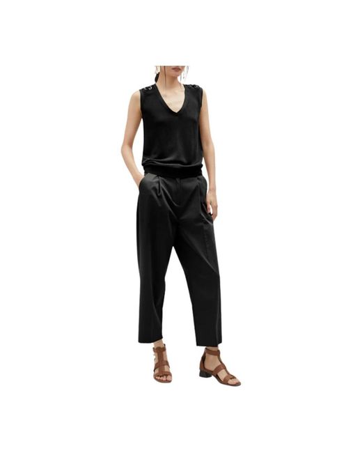 Lola Casademunt Black Straight Trousers