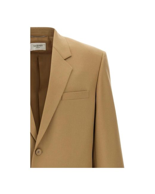 Saint Laurent Natural Blazers for men