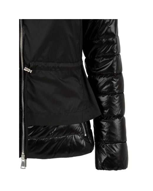 Add Jassen ,Zwart ,Zwarte Jas Met Ritssluiting En Verstelbare Taille in het Black
