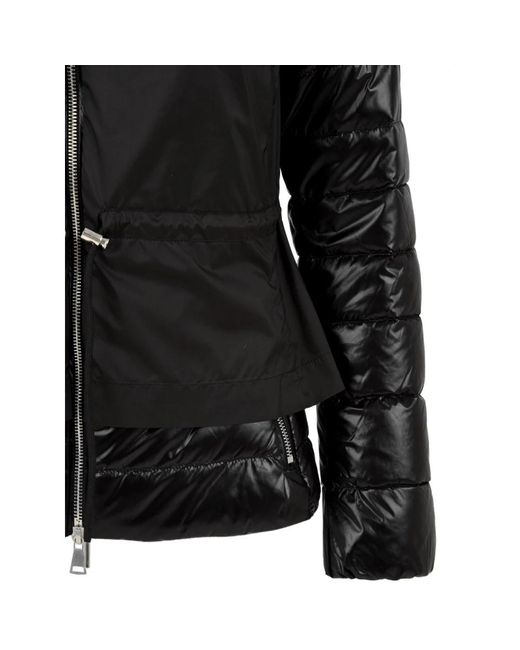 Add Jassen ,Zwart ,Zwarte Jas Met Ritssluiting En Verstelbare Taille in het Black