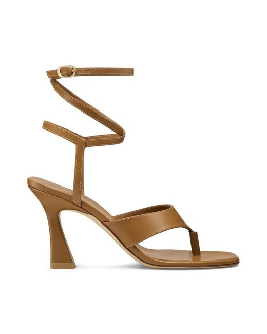 Stuart Weitzman Metallic High Heel Sandals