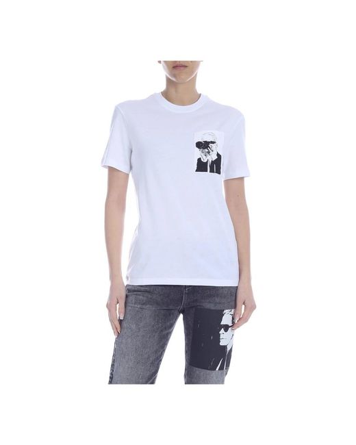 Karl Lagerfeld Blue T-Shirts