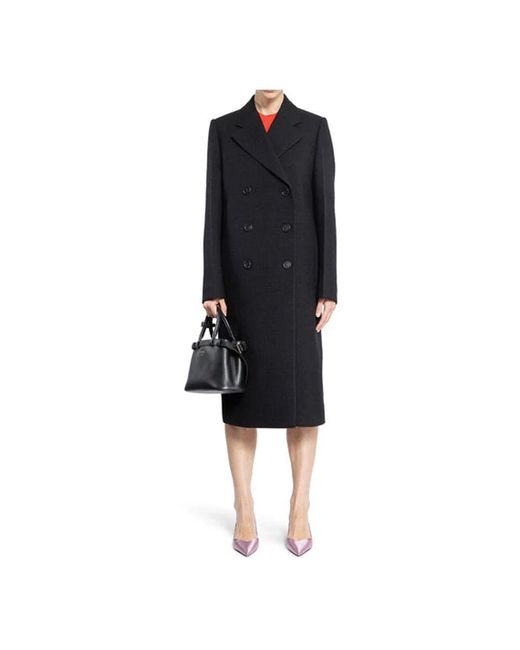 Prada Black Double-Breasted Coats