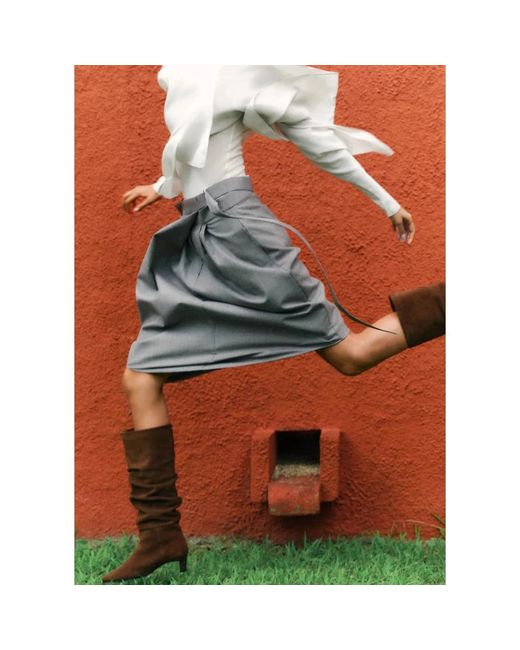 Alohas Brown Heeled Boots