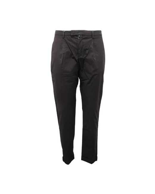 BRIGLIA Black Suit Trousers for men