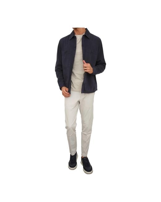HUGO Jassen ,Blauw ,Katoen Locky Overshirt in het Blue voor heren