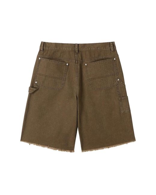 TONYWACK Green Denim Shorts for men