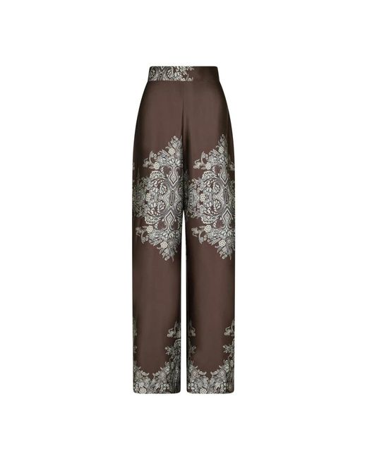 Neo Noir Wijde Broek in het Brown