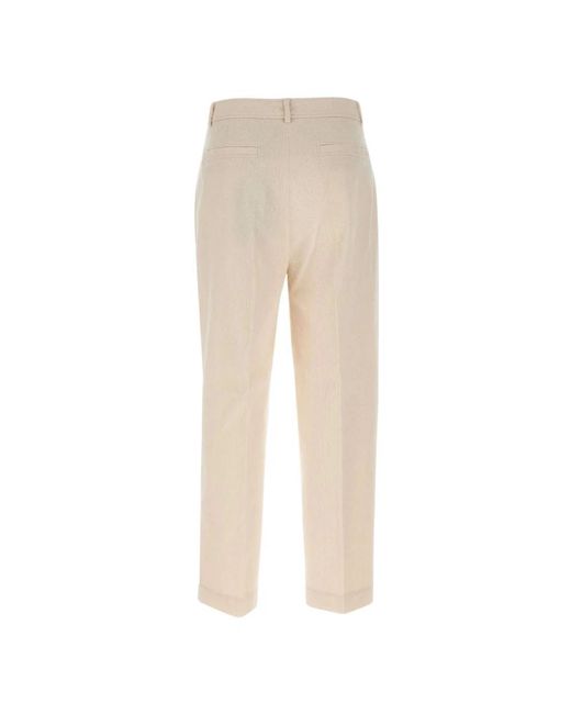 Boss Geribbelde Broek in het Natural