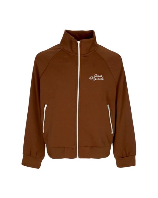 Guess Brown Zip-Throughs for men