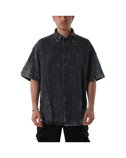 DIESEL Black Short Sleeve Shirts for men