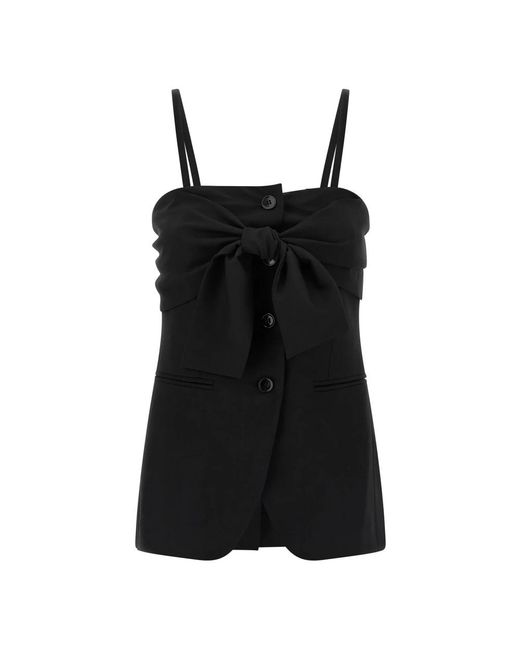 Max Mara Black Waistcoats