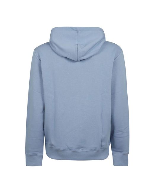 Balmain Bedruckter hoodie in hellblau und weiß in Blue für Herren