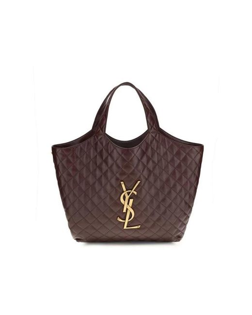 Saint Laurent Brown Shopping Bags