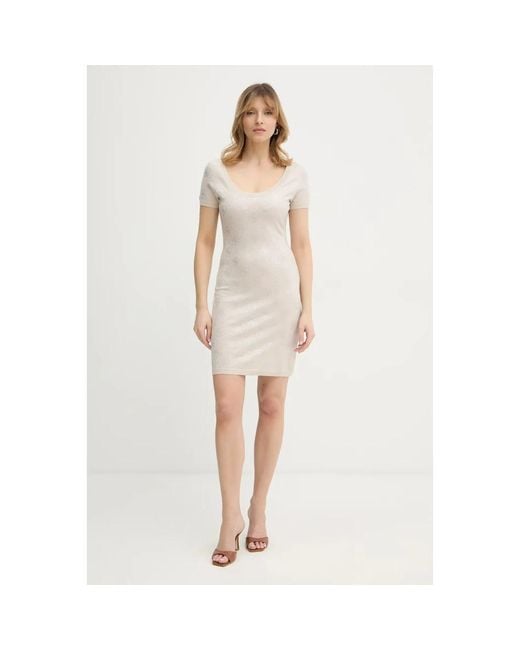 Guess Logo 4G Jurk in het White